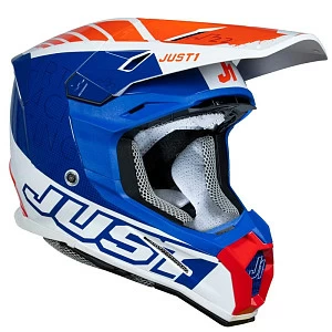 Шлем кроссовый JUST1 J22 F DYNAMO (красн/бел/син мат, L)