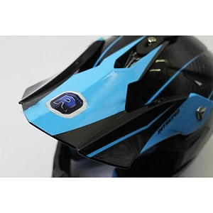 Шлем кроссовый ROCKOT RM-216 Kryo (черн/ син глянц, S)