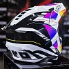 Внедорожный шлем Airoh Twist 3 Rainbow Glossy (бел/роз/черн глянц, XXL)