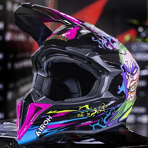 Внедорожный шлем Airoh Wraaap Music (черн глянц, XL)