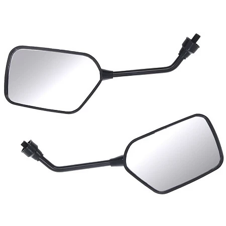 Зеркала мото (пара) SMP-006 прав. резьба M10 черные  SM-PARTS