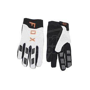 Мотоперчатки кроссовые FOX #1 (бел/черн, M)